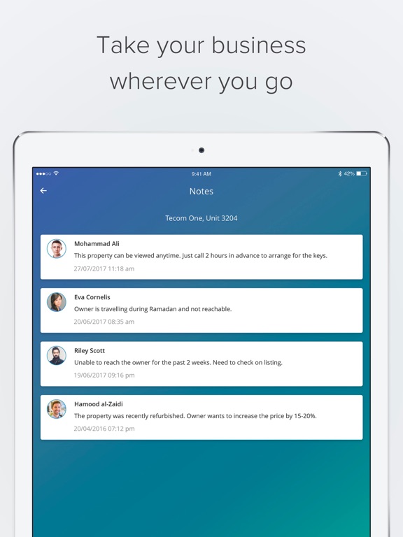Propspace Real Estate CRM iPad screenshot 5 - Business app