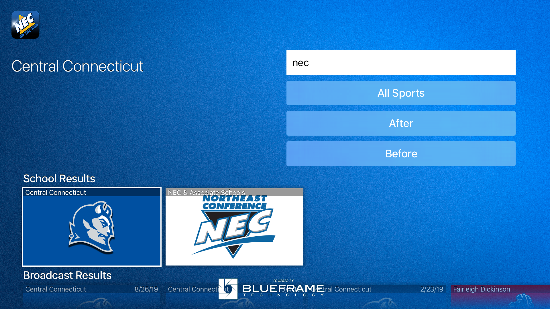 NEC On The Run