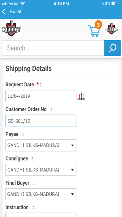 Eagle Knitwear India Pvt Ltd Screenshot