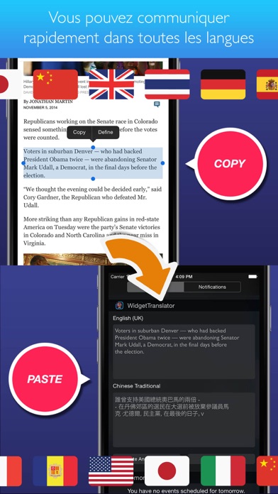 Screenshot #2 pour Widget Traducteur de langue Pr