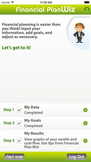Personal Financial Plan Wiz screenshot 1