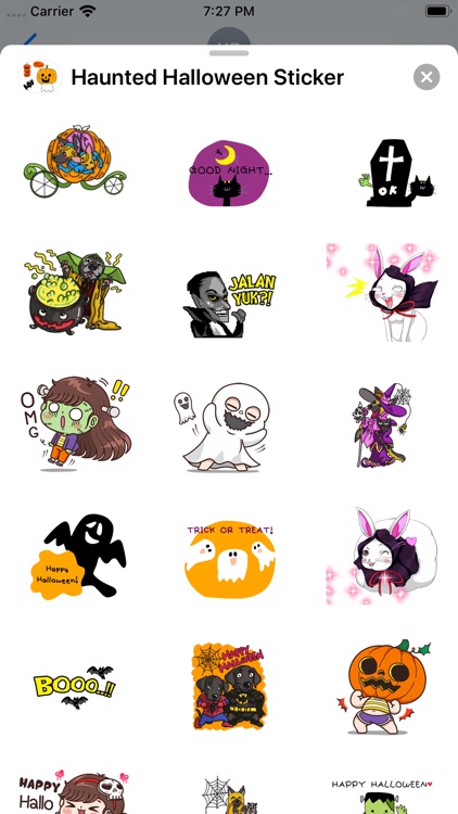 Haunted Halloween Sticker