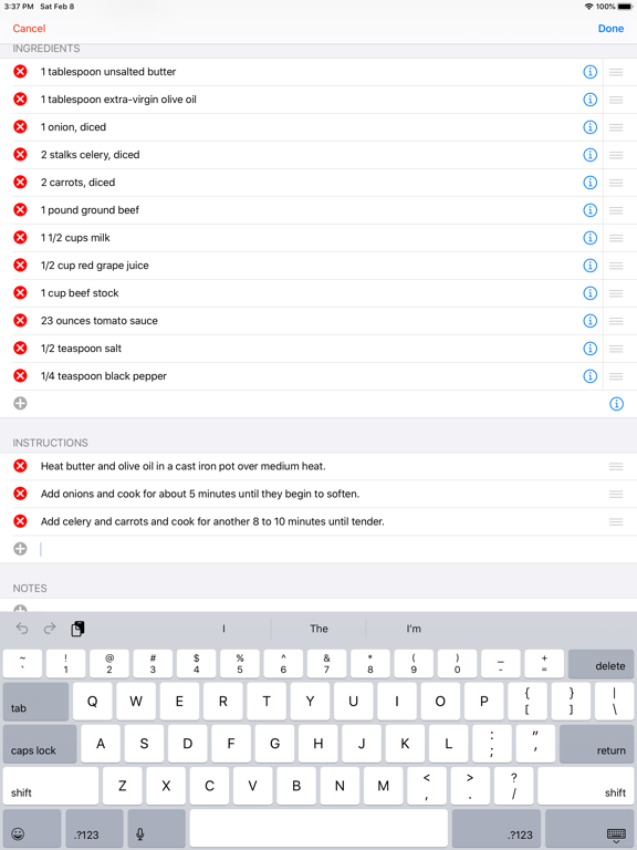 Screenshot #6 pour Cumin Recipe Organizer