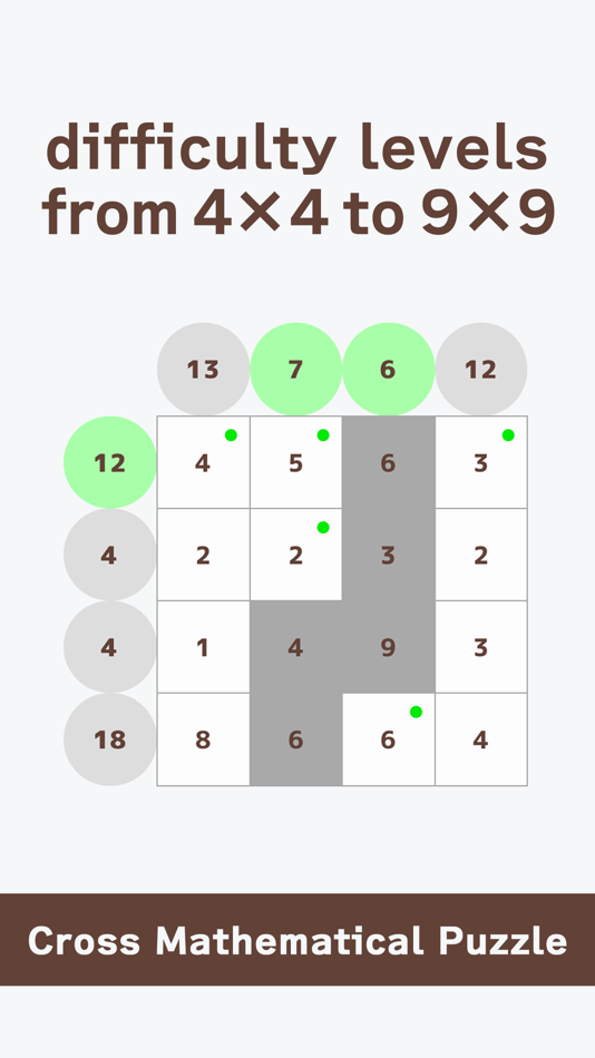 #2. Cross Mathematical Puzzle (iOS) By: AMGAMES Inc.