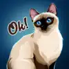 Siamese Cats Emoji Sticker delete, cancel
