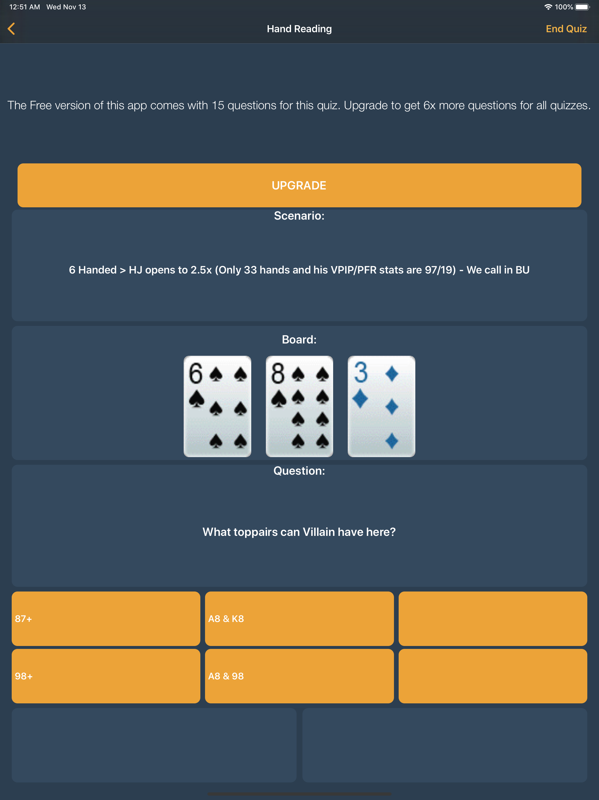 Poker Caddy - Quizzes & Tools screenshot 7