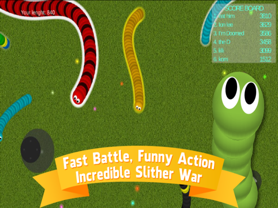 Snake Slither. Apple Eater War на iPad