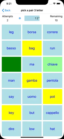 Game screenshot PickAPair Italian - English apk