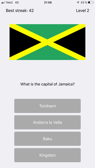 Capital City Quiz World Flags Screenshot