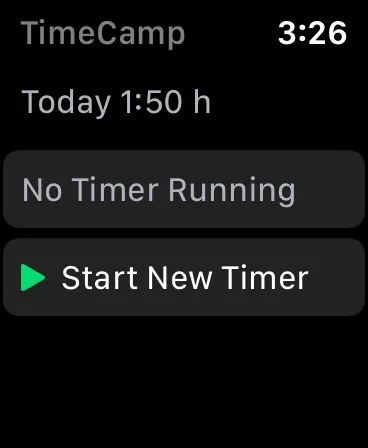 Screenshot #2 pour TimeCamp for Watch