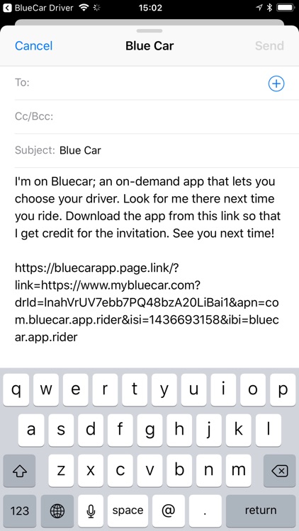 BlueCar Driver
