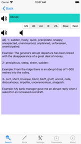 Synonyms English Dictionary screenshot