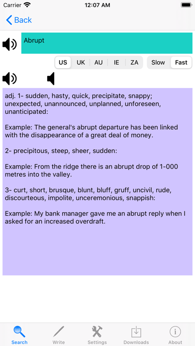 Synonyms English Dictionary Screenshot