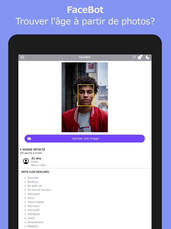 Screenshot #4 pour FaceBot - Analyse faciale