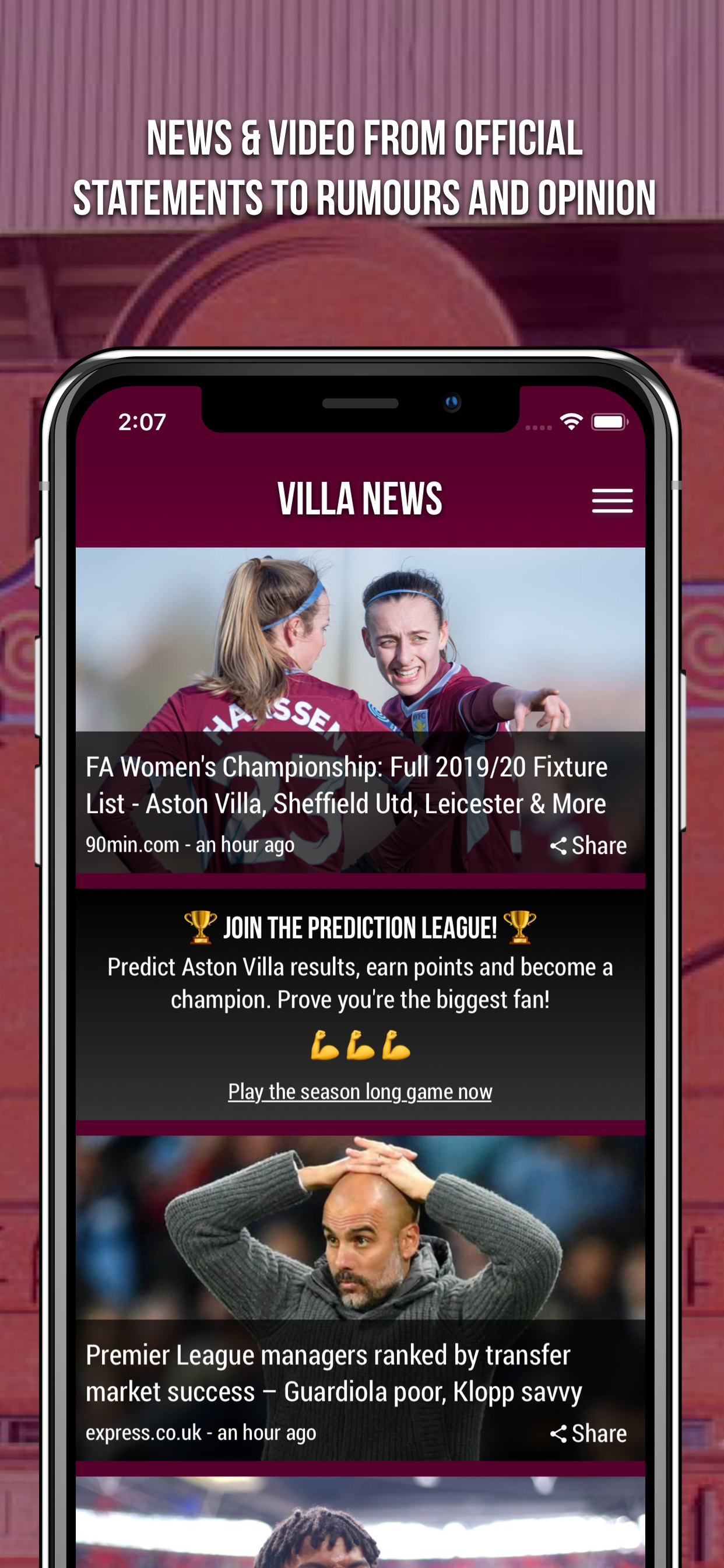 Villa News - Fan App