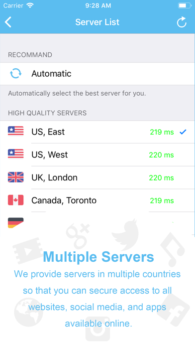 VPN Proxy -Unlimited Super VPN Screenshot