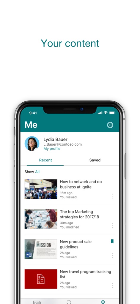 Microsoft SharePoint - Personalized Activity Hub