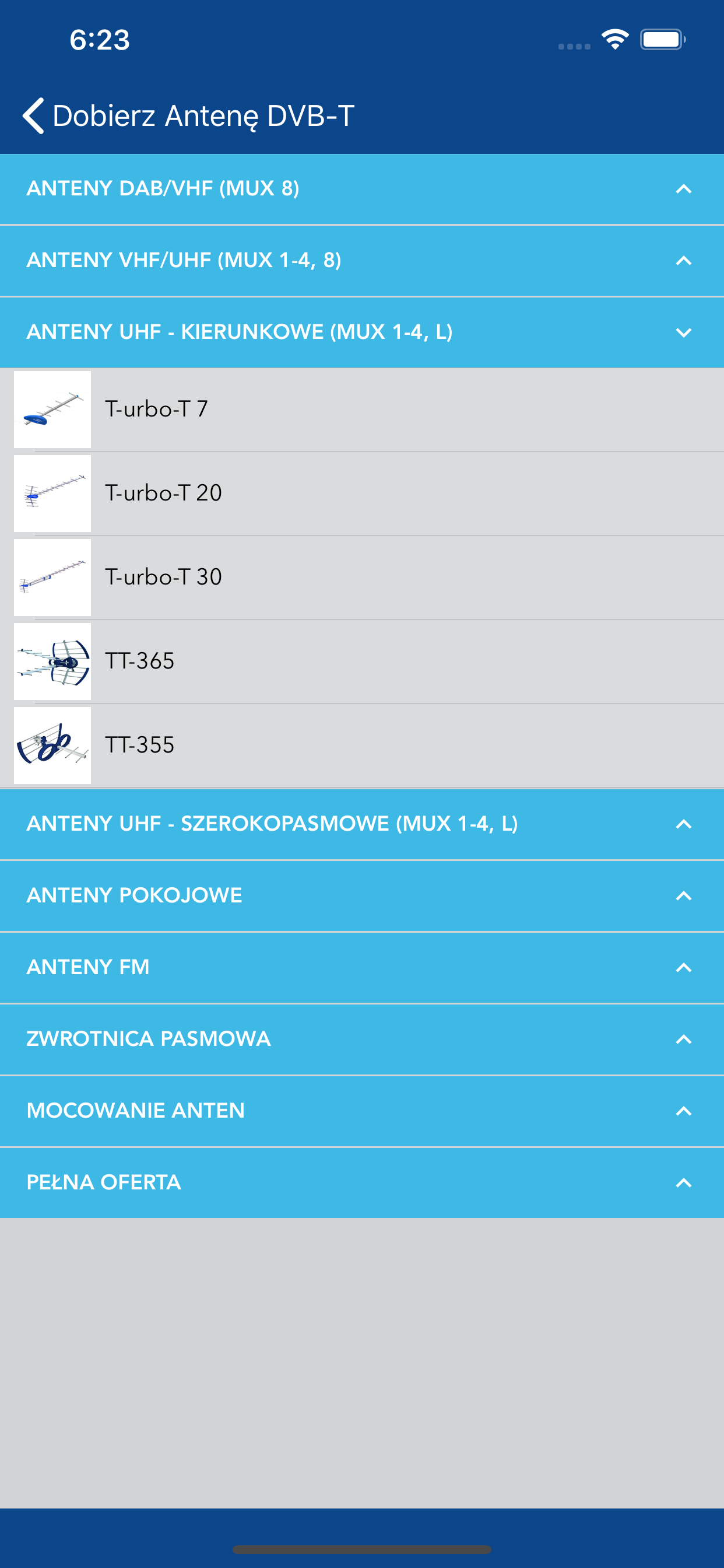 Dobierz Antenę DVB-T