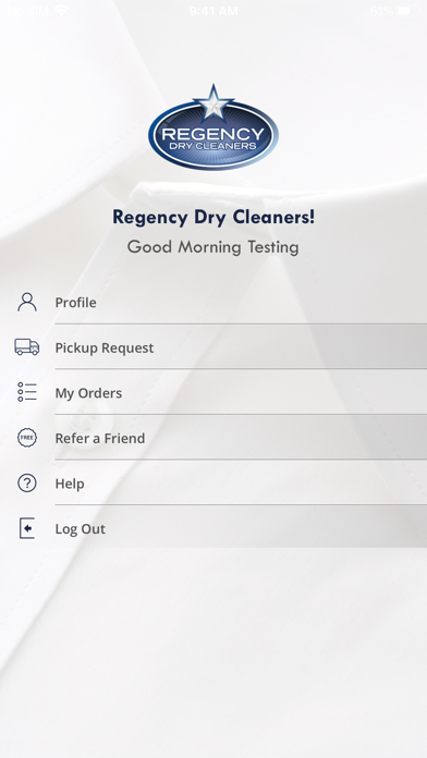 Regency Cleaners NC Screenshot