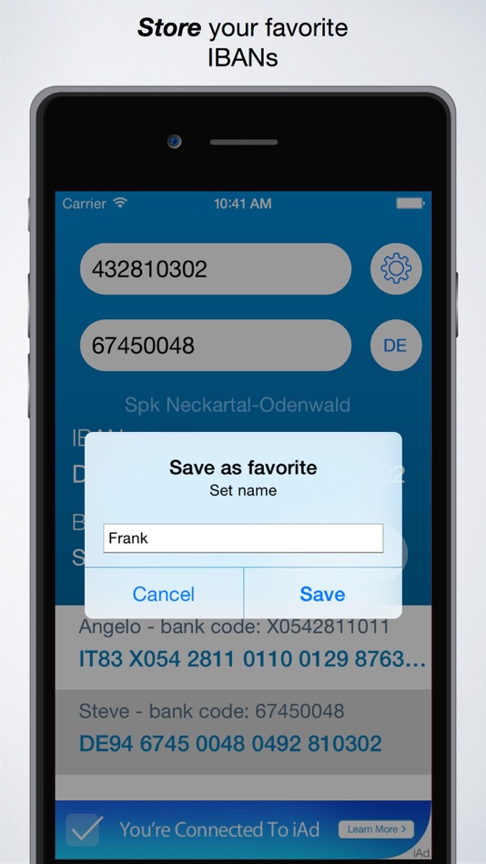 #4. IBAN Calculator App (iOS) 由: Lukas Schmidt