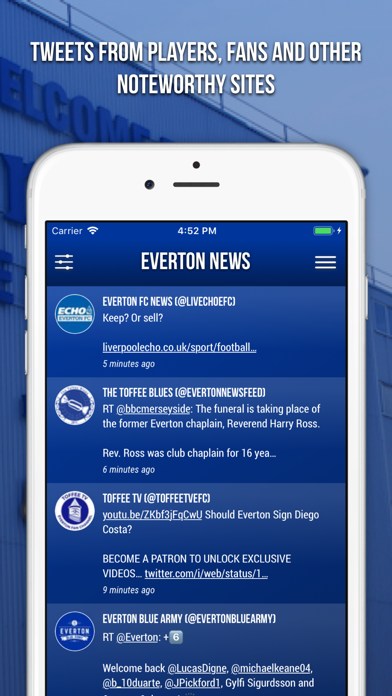 Everton News - Fan App Screenshot