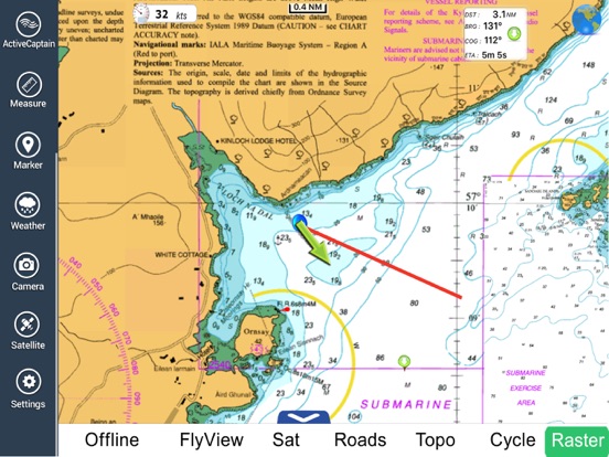 UK Ireland Nautical Charts HD iPad screenshot 1 - Navigation app
