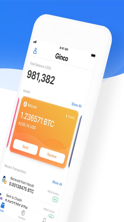 Ginco - Cryptocurrency Wallet