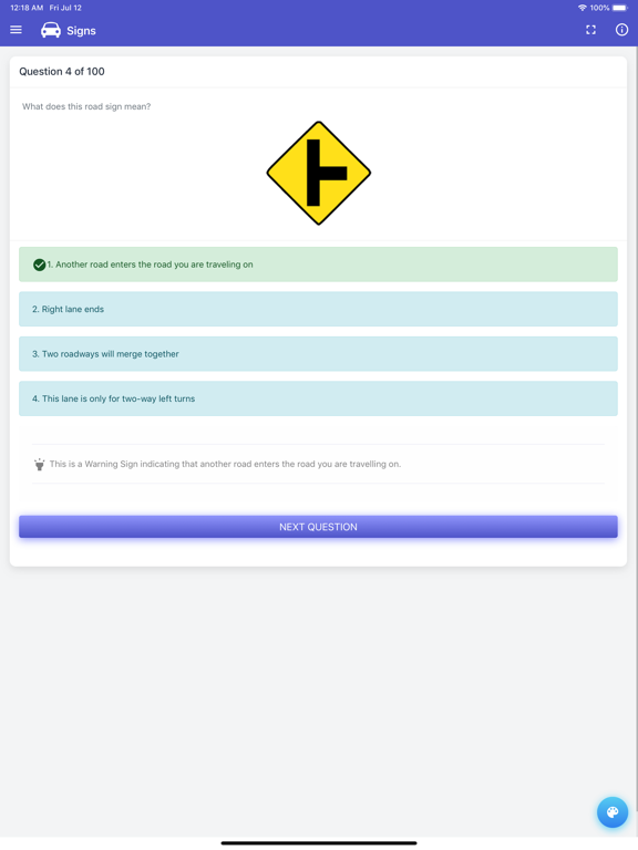 South Dakota DMV Practice Test iPad screenshot