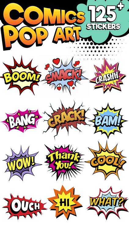 Comics Pop Art Sticker Effects