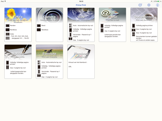 Prime Print iPad app afbeelding 2