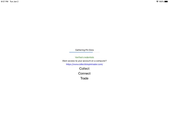 Collectible PinTrader iPad screenshot 1 - Productivity app