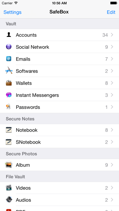 SafeBox Pro Screenshot