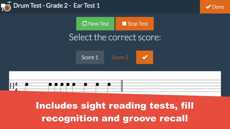 Grade 2 Drum Test Practice