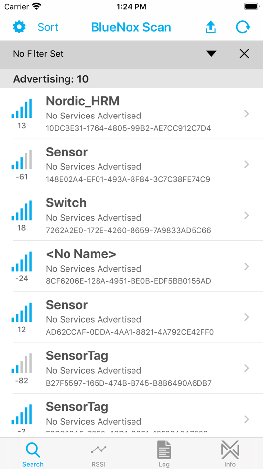 #1. BlueNox BLE Scan (iOS) بواسطة: Argenox Technologies LLC