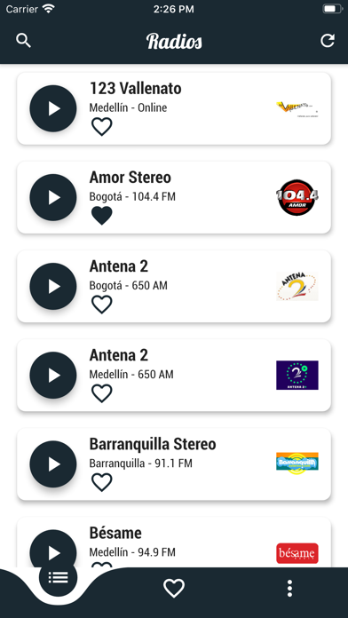 Radios de Colombia AM y FM screenshot 2