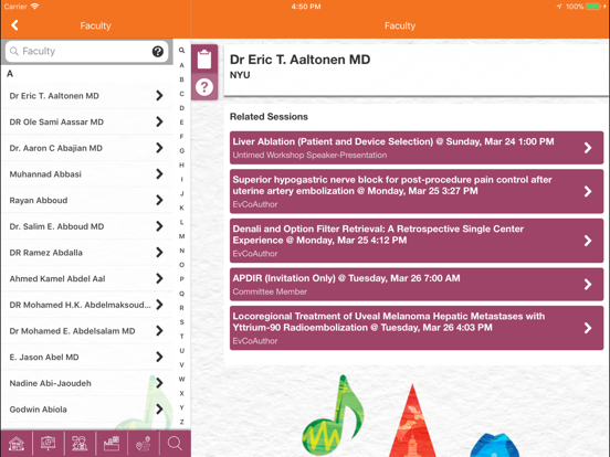 SIR Meetings iPad screenshot 4 - Reference app