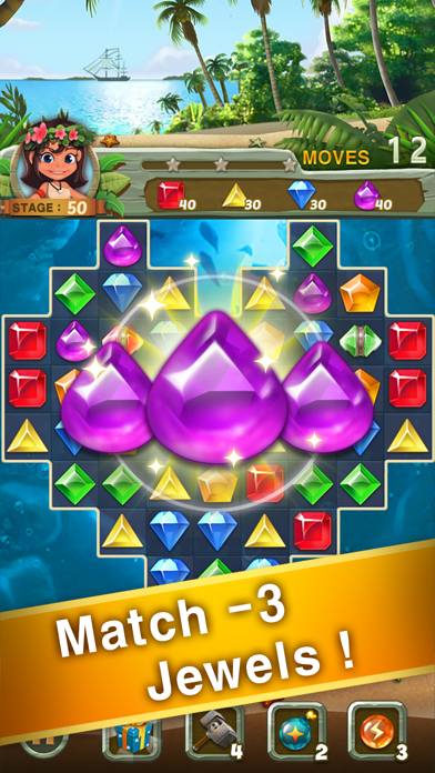 Paradise Jewel: Match-3 Puzzle Screenshot