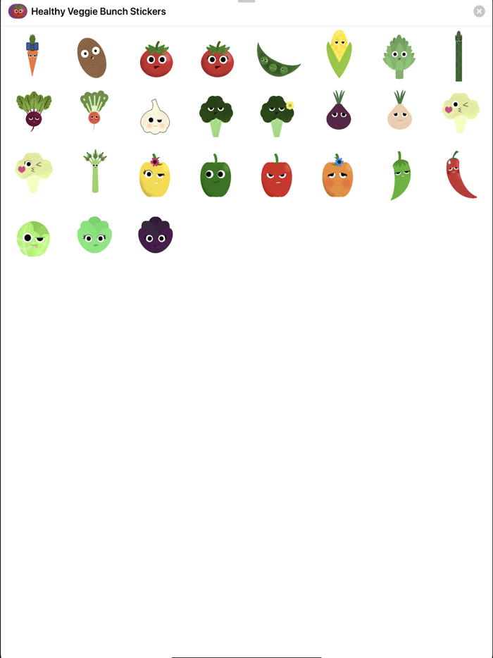 Healthy Veggie Bunch Stickers