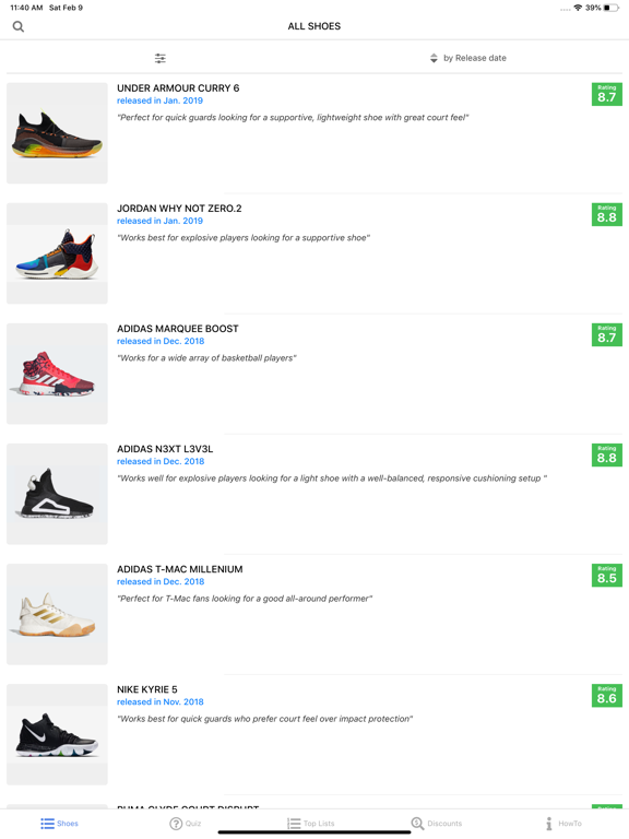 Screenshot #4 pour Sneaker Geek Basketball Shoes