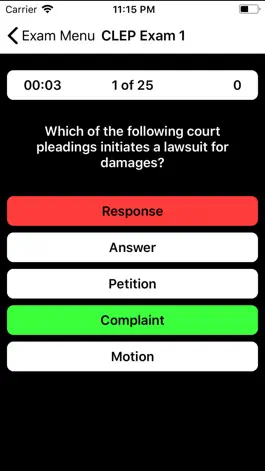 Game screenshot CLEP Business Law Prep apk
