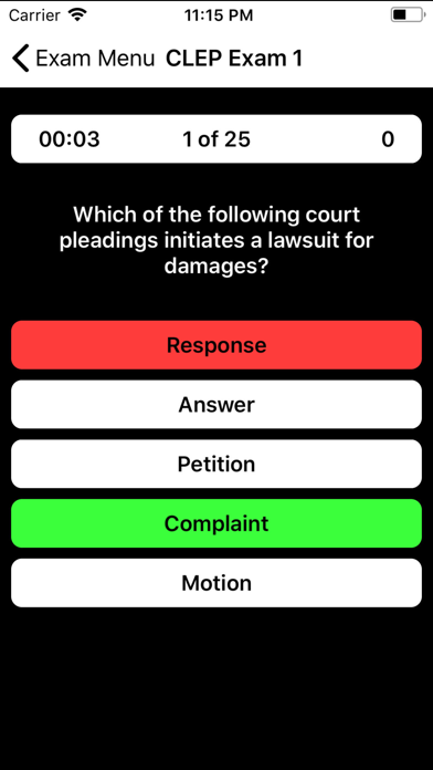 CLEP Business Law Prep Screenshot