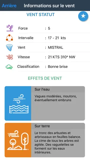 Capture d'écran de Prévision Du Vent sur iPhone 6