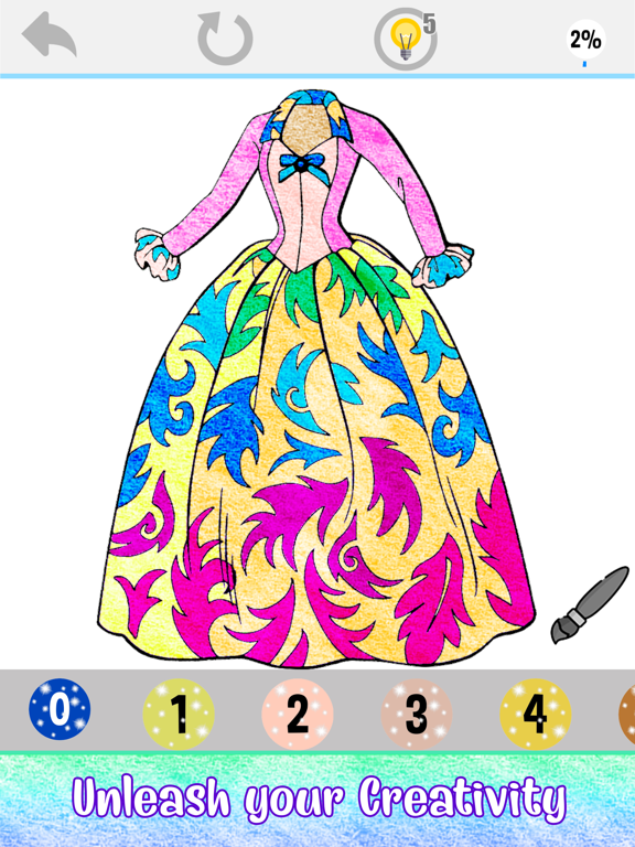 Adult Color By Number Art Book iPad screenshot