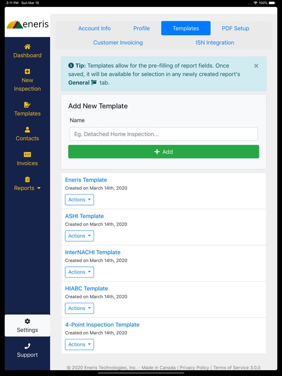 Eneris iPad screenshot 2 - Business app