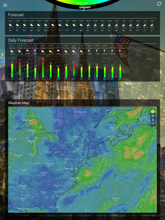 Weather ⁰ iPad screenshot 4 - Weather app