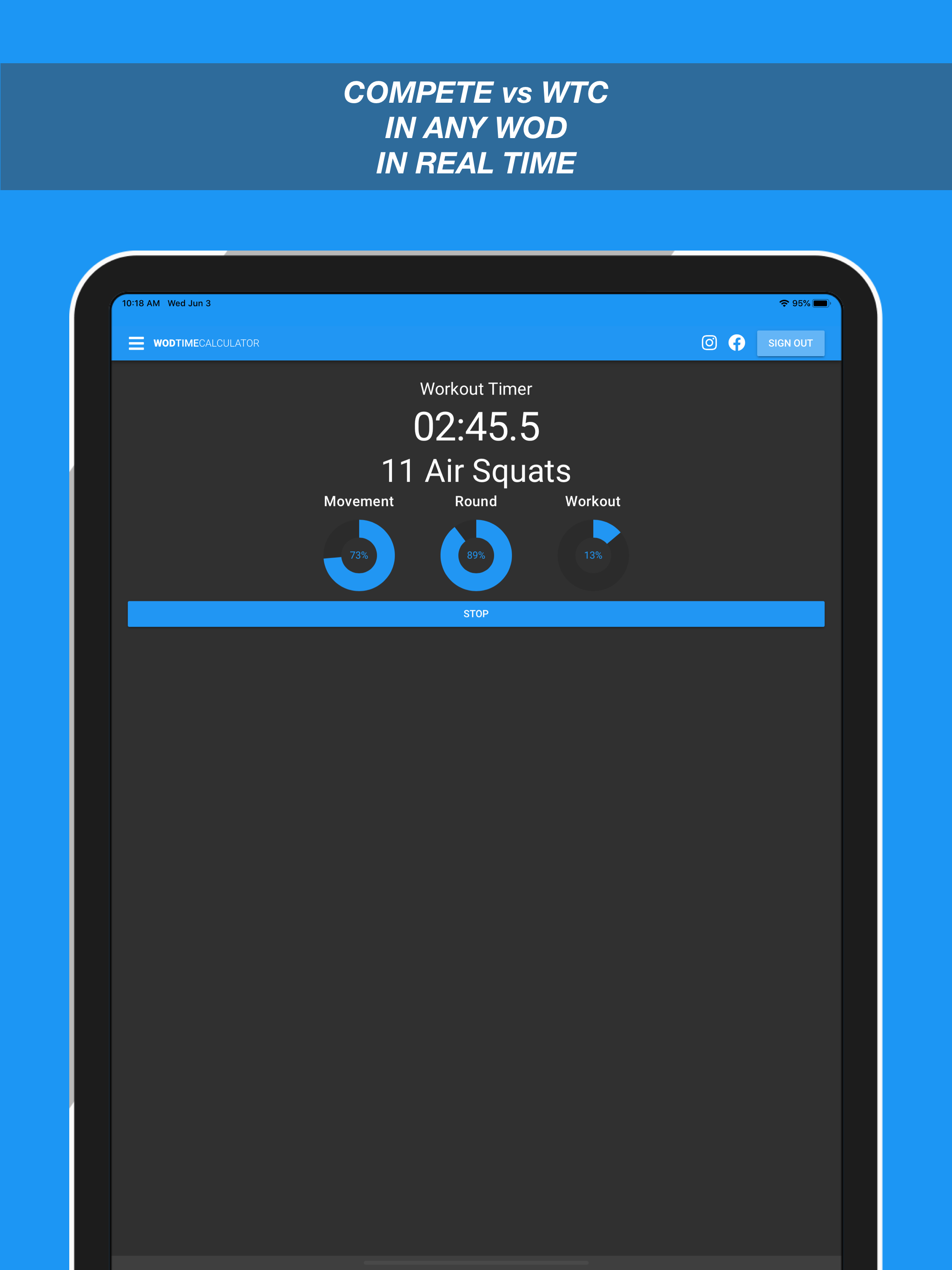 WOD Time Calculator