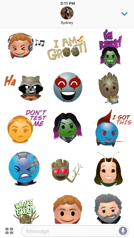 Marvel’s Guardians Stickers