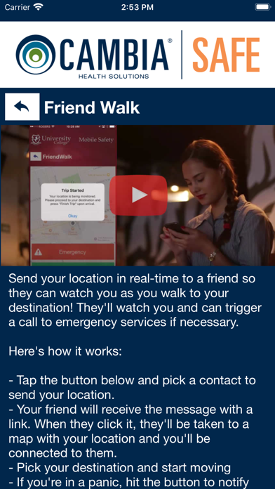 Cambia Safe Screenshot