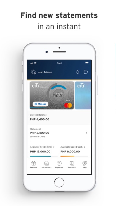 Citibank PH Screenshot