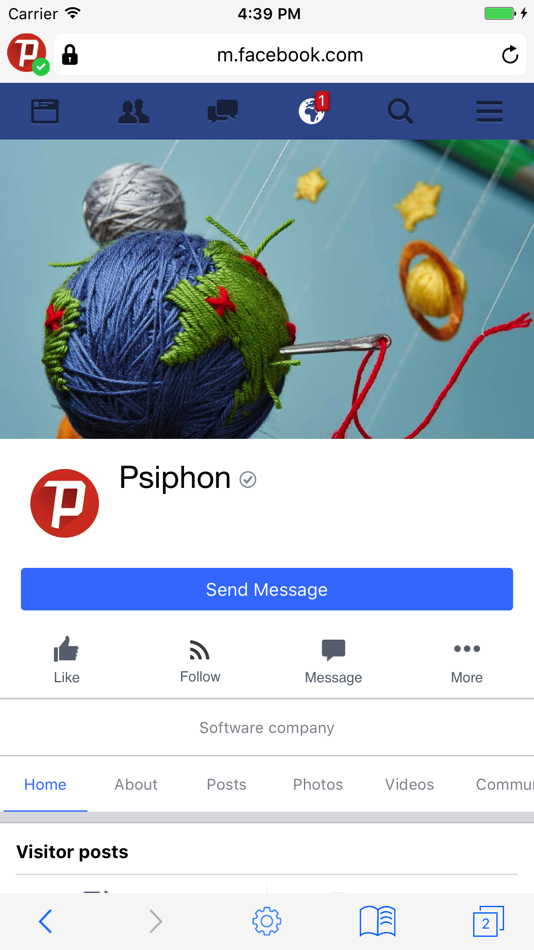 #1. Psiphon Browser (iOS) โดย: Psiphon Inc